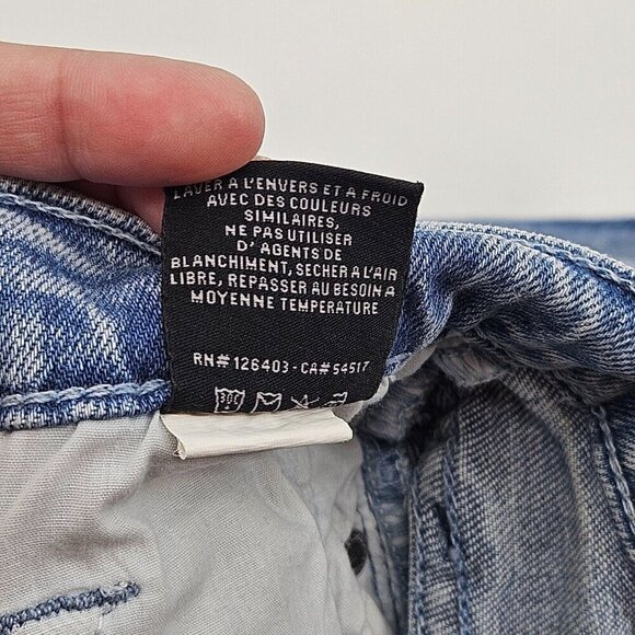 Black Orchid Bardot Straight Fray Jeans Vintage Rehab Light Wash Size 24 NWT - Picture 9 of 12